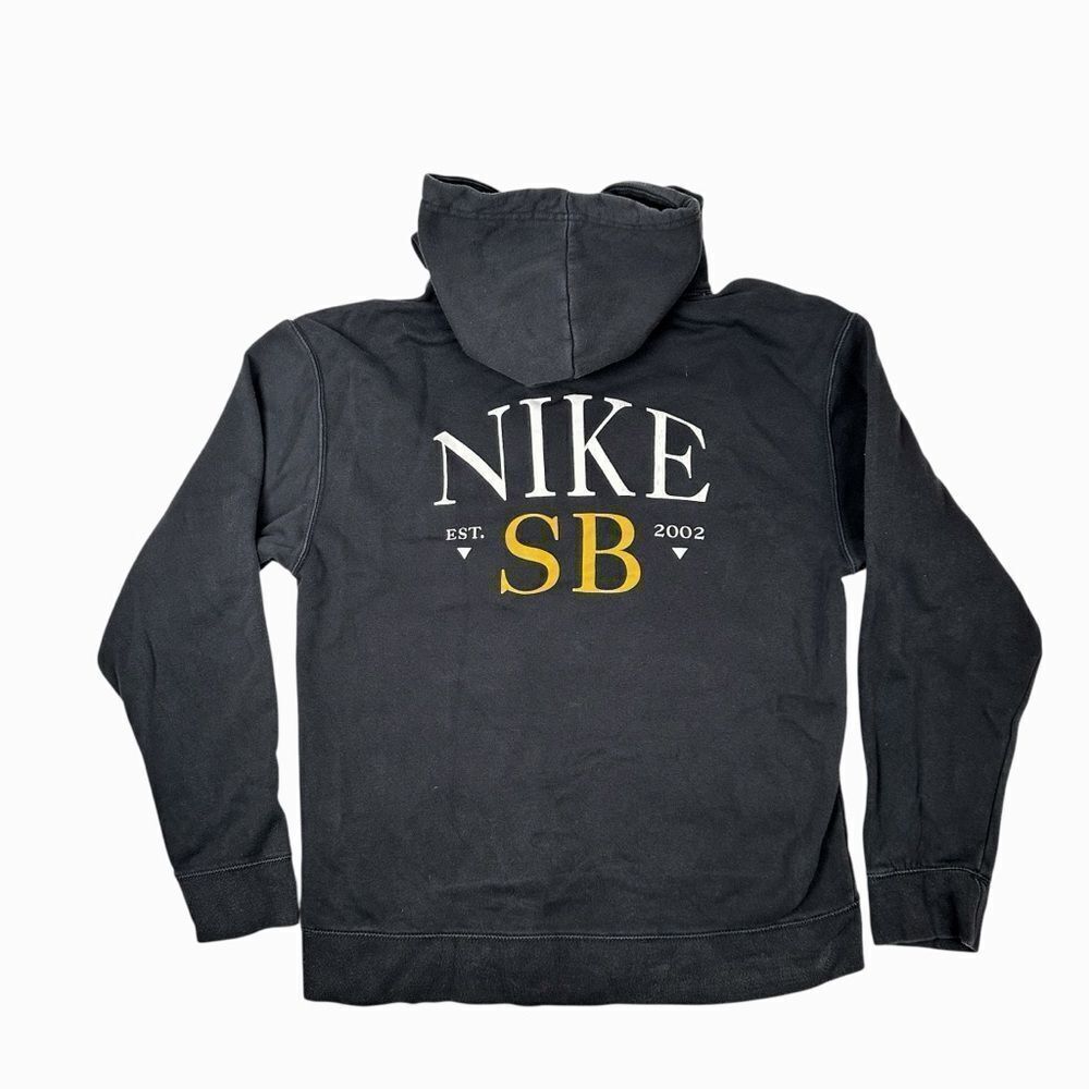 Nike SB Arch Logo Black Skate Hoodie Size Medium Pullover